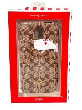 Coach Brown Signature C Samsung Galaxy S4 Hard Shell Case NEW